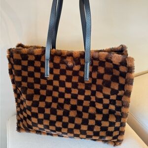 Anthropologie Checkered Tote (Kassiopea Collab)